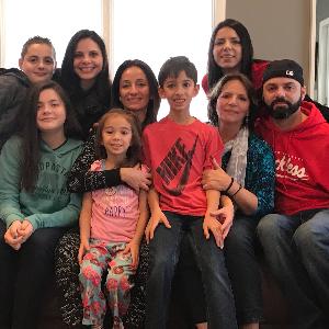 Eleni "Yiayia" with her children and grandchildren