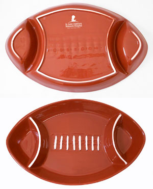St. Jude football platter