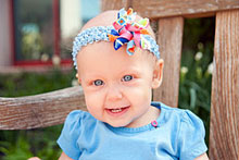 St. Jude patient Hayli, age 1, acute myeloid leukemia