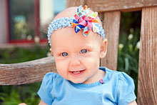 St. Jude patient Hayli, age 1, acute myeloid leukemia