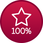 badge - 100% of goal raised