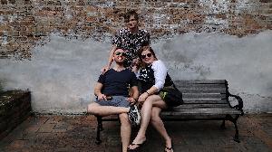 Brandon (middle) with Dustin & Kristen